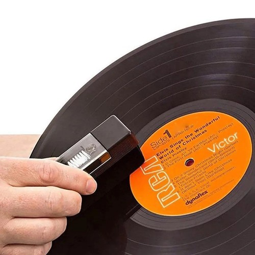 Vinyl records cleaner brush - records,
