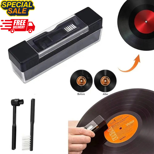 Vinyl records cleaner kit - records,