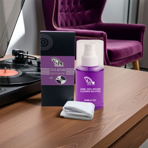 Vinyl record cleaner solution - record,