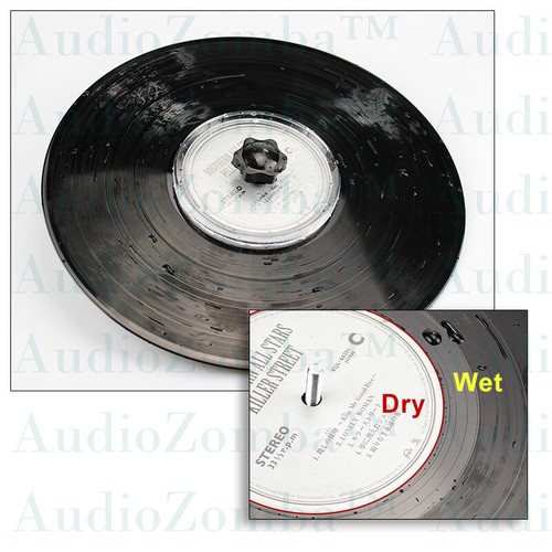 Vinyl record cleaning label - record,