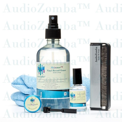 Vinyl record cleaning kit - record,
