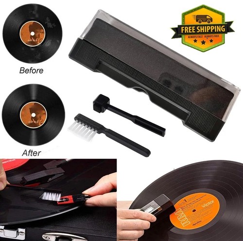 Vinyl record cleaning - vinyl, brush